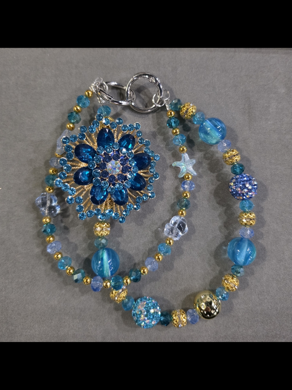 Bagh Charm Blue Flower